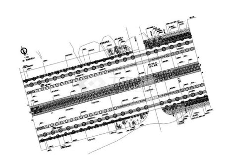 某典型详细的道路绿化规划方案设计施工cad图纸交通绿化土木在线