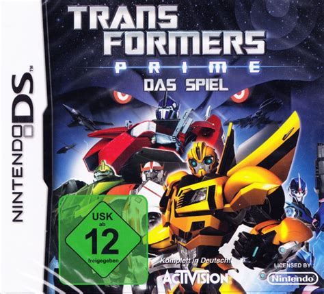 Transformers Prime The Game 2012 Nintendo Ds Box Cover Art Mobygames