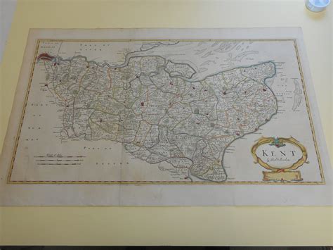 LARGE MORDEN MAP OF KENT ROBERT MORDEN Barnebys