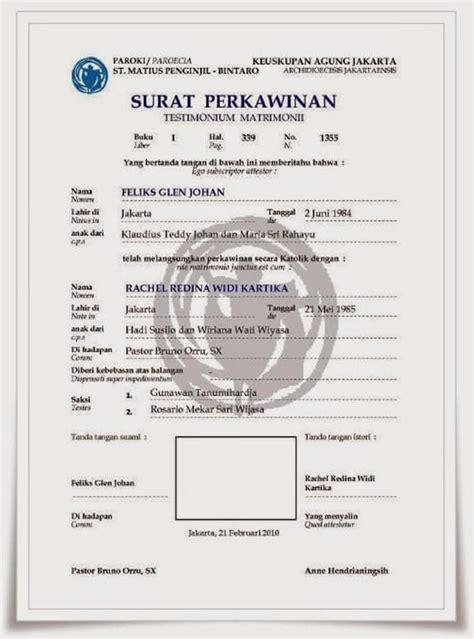 Contoh Surat Nikah Siri Kosong Id