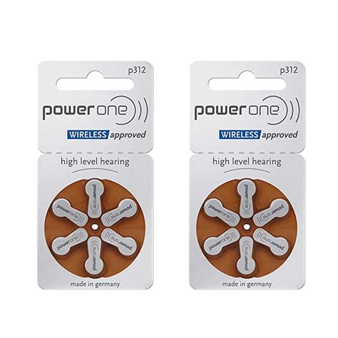 Power One P V Pr Hearing Aid Batteries Packet Batteries