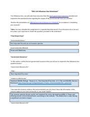 ENV 101 Milestone One Worksheet Docx ENV 101 Milestone One Worksheet