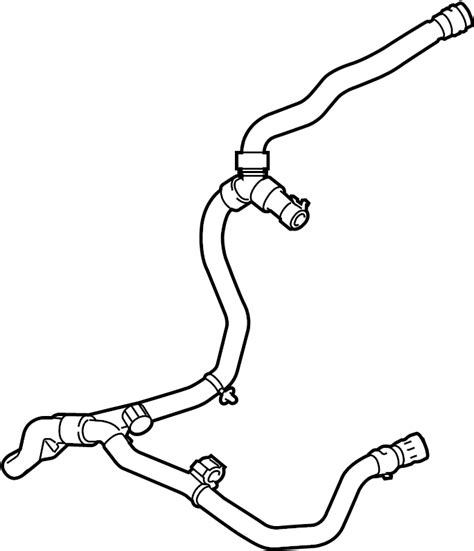 Lincoln Mkc Engine Coolant Overflow Hose Liter Ej Z B