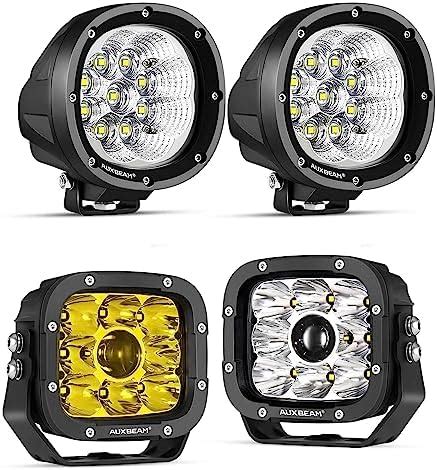 Amazon Auxbeam Led Offroad Lights Bundle W Round Light Pods