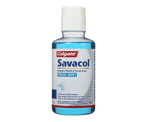 Savacol Antiseptic Mouth Throat Rinse Fresh Mint Ml Healthylife