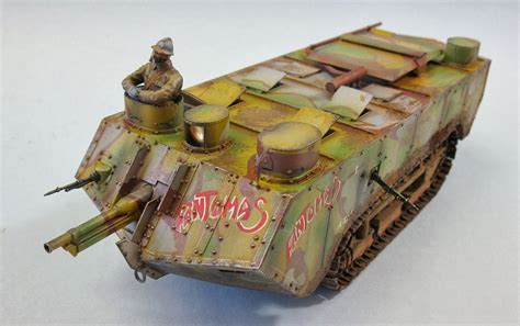 char Saint Chamond - French heavy tank - early - TAKOM - Landships WW1 ...