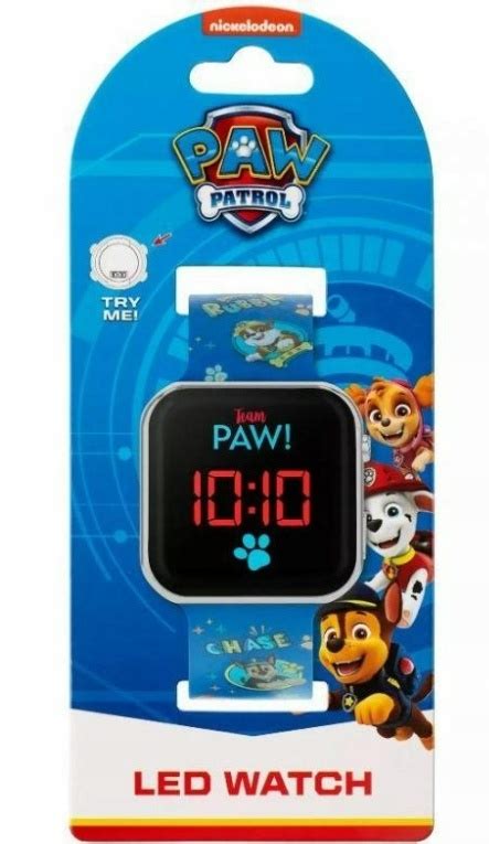 ZEGAREK DLA DZIECKA NA PREZENT LED WATCH PSI PATROL PAW PATROL Minexo