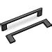 Homdiy Pack Matte Black Cabinet Pulls Inch Hole Center Black