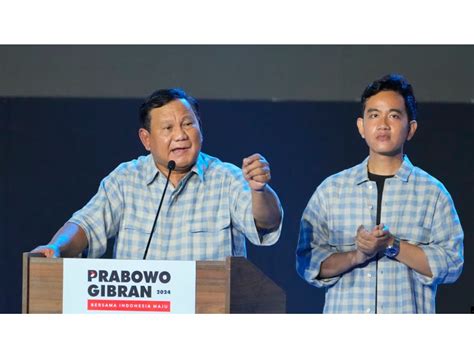 Pidato Prabowo Sebut Dia Dan Gibran Akan Jadi Pemimpin Untuk Seluruh