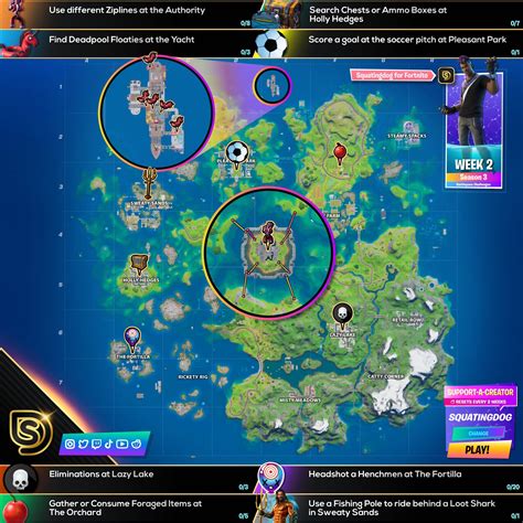 Fortnite Season 3 Week 2 Challenges Guide Cheat Sheet Pro Game Guides