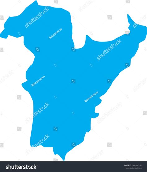 Bie Province Map Angola Stock Vector Royalty Free