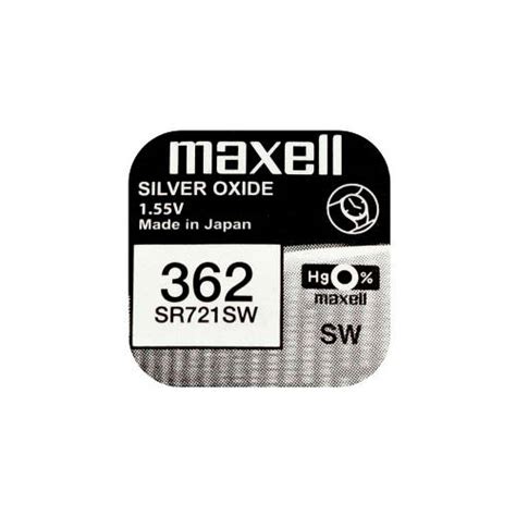 Часова батарейка Maxell 362 SR 721 SW AG11 1 шт ID 547140580