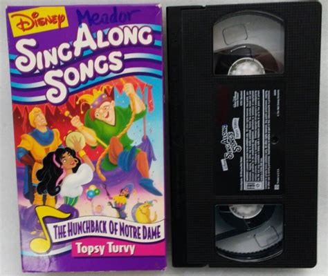 Vhs Disneys Sing Along Songs The Hunchback Of Notre Dame Topsy Turvy