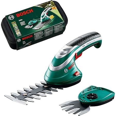 Bosch Cordless Hedge Trimmer And Grass Trimmer Set Isio 3 6 V 1 5 Ah