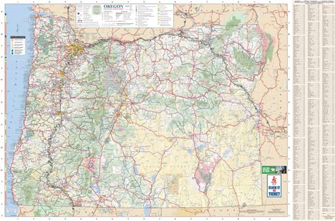 Mapa de Oregón Tamaño completo Gifex