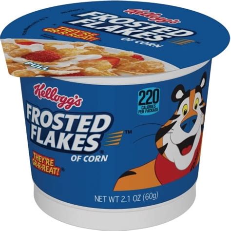 Kelloggs Frosted Flakes Cereal In A Cup 1 Serving Cup 6 Box