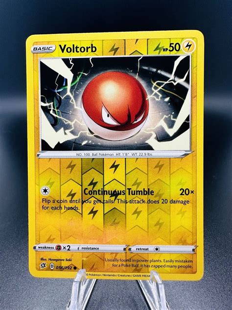 Pokemon TCG Reverse Holo Voltorb 56 192 Rebel Clash 2020 EBay