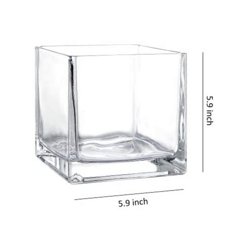 Whole Housewares 4 Inch Square Glass Cube Vase 4 Inch Frys Food Stores