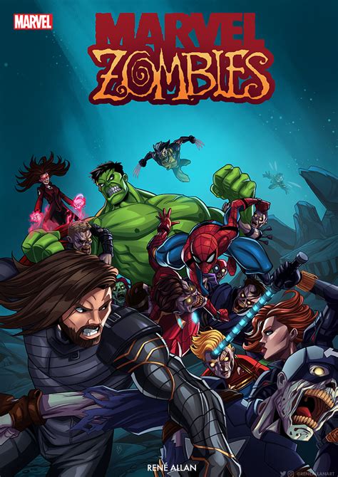 Marvel Zombies What If Variant Cover By Reneallan On Deviantart