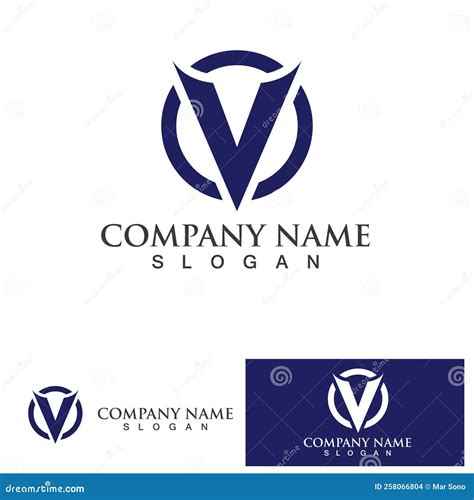 V Logo Template Vector Icon Illustration Stock Vector Illustration Of