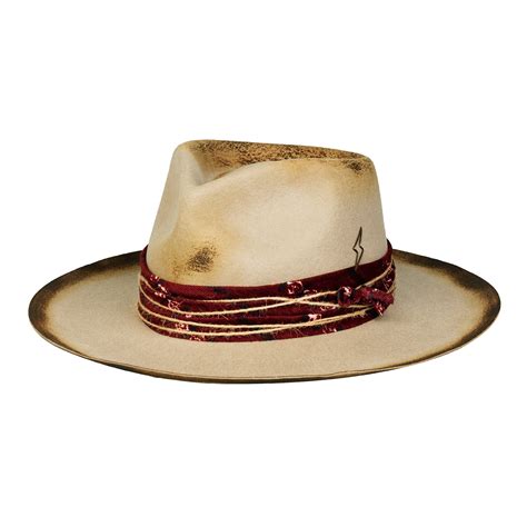 Horizon - Handcrafted Burned Distressed Fedora Hat – Ruediger Hats