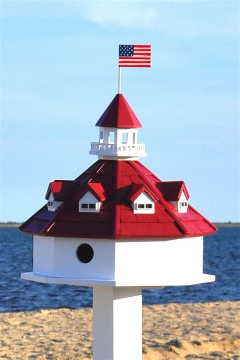 Birdhouse Patriotic Lighthouse Campestre Al Gov Br