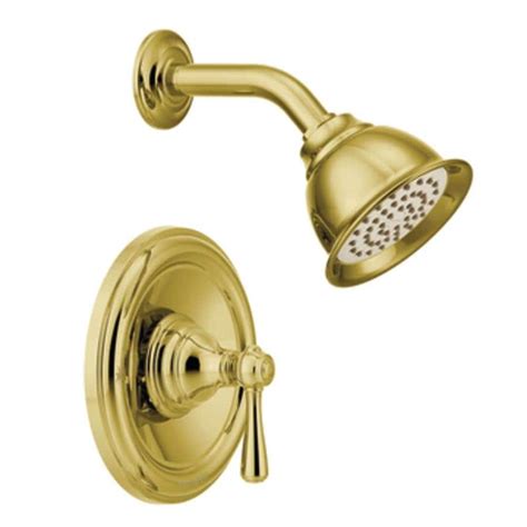 Moen Kingsley Polished Brass 1 Handle Shower Faucet At