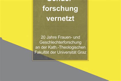 Neuerscheinung ‚genderforschung Vernetzt 20 Jahre Frauen Und Geschlechterforschung An Der