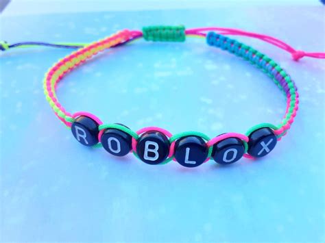 Bracelet Macramé Roblox 30 Couleurs Etsy