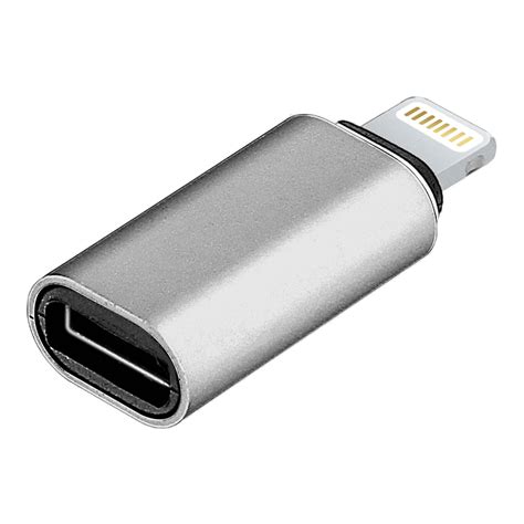 Adaptador de carga e sincronização USB tipo C fêmea para Apple