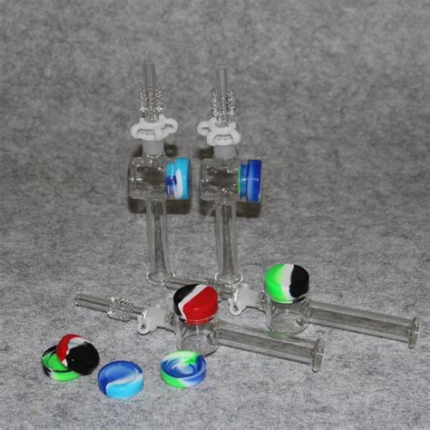 New Hookah Glass Nectar Pipe Kit With 10mm Male Oil Burner Pipe Thick