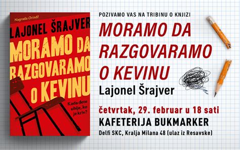 Laguna Bukmarker Tribina O Knjizi Moramo Da Razgovaramo O Kevinu