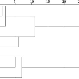 Dendrogram Of Hierarchical Cluster Analysis For The Commercial