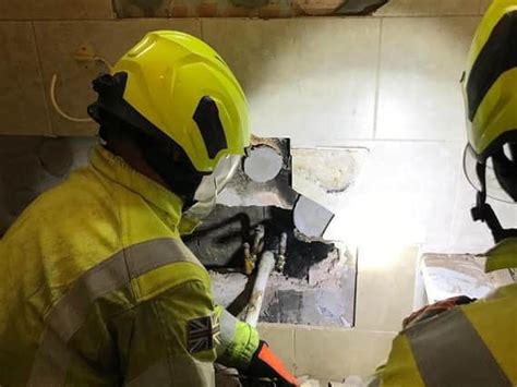 Fire Fighters Rescue Cat Trapped Inside Cavity Wall In Luton