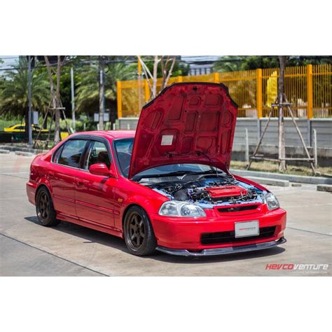 Honda Civic Ek 99 00 Fm Style First Moulding Front Skirt Pu Jdm Shopee Malaysia