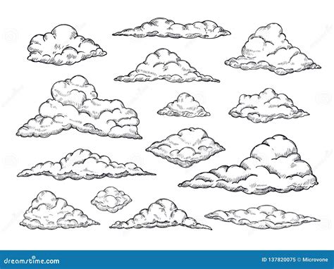 Hand Drawn Clouds Stock Illustrations 24381 Hand Drawn Clouds Stock
