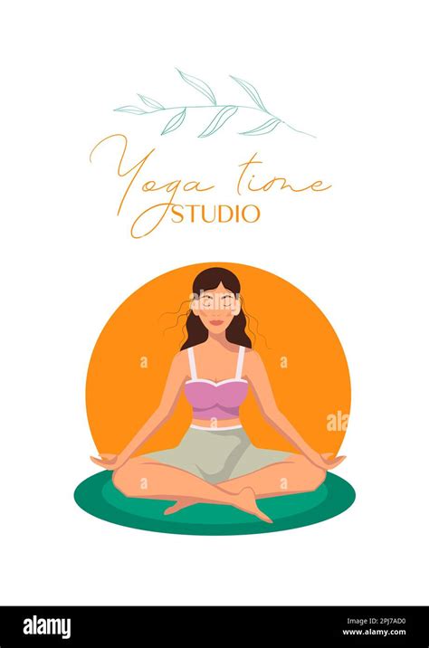 Illustration Of Woman Doing Yoga For Yoga Day Celebration On Abstract