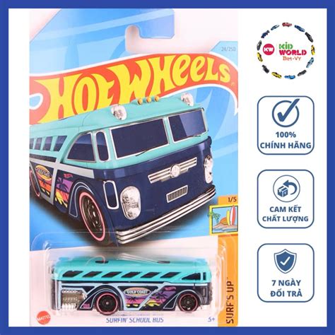 Xe mô hình Hot Wheels basic Surfin School Bus HKK Shopee Việt Nam