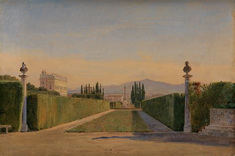 Parti Fra Villa Albanis Have Rom 1841 Constantin Hansen SMK Open