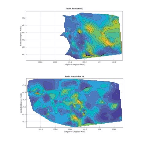 Isopach Maps Based On Well Log Picks Of The Different Facies