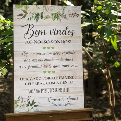 Quadro Decorativo Casamento Bem Vindos Ao Nosso Sonho Recep Ao