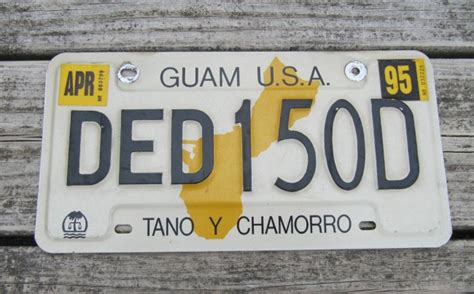 License Plate for Sale Guam USA Map Tano Y Chamorro SHOP Vintage ...