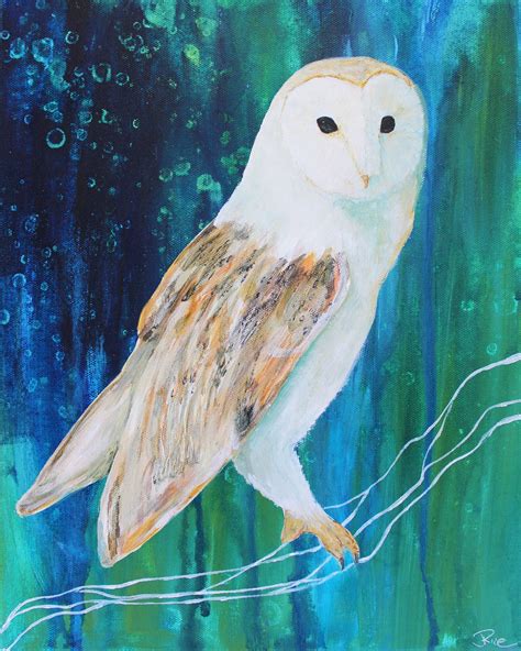 Barn Owl Painting Barn Owl Art Barn Owl Print Barn Owl Owl - Etsy