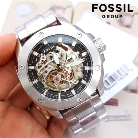 Jual Jam Tangan Pria Merk Fossil Original Type ME3081 3080 Otomatis Box