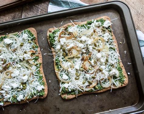 Three Cheese Spinach Pesto Pizza Recipe Sidechef