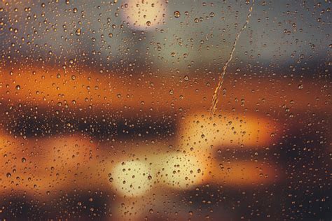 Rain Fell On The Car Windows Stock Photo Download Image Now Autumn