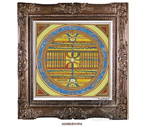 Jain Jambudweep | Jainism, Art and architecture, Vintage world maps