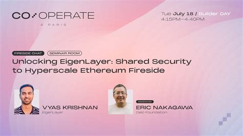 CoOPERATE Paris Builder Day Unlocking EigenLayer Shared Security