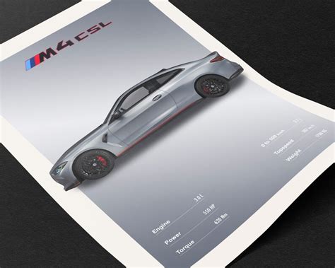 Bmw M4 Csl Poster Sports Car Posters Downloadable Bimmer Prints