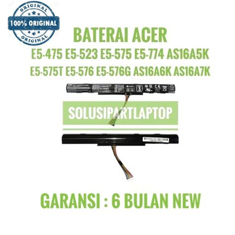 Jual Baterai Acer Aspire E5 774 As16a5k As16a8k Ori As16a5k A7k A8k